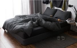 Sängkläder set Eden 200x230cm svart