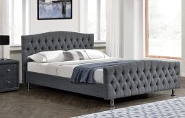 Komplett Sängpaket Manchester säng och madrass 160x200 tyg,trä
