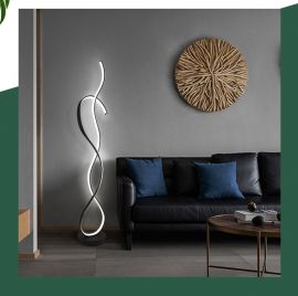 Golvlampa Adrean 160x28cm svart