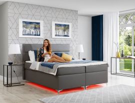 Komplett Kontinentalsängspaket Aksel 160-180 med Förvaring och LED-Belysning tyg