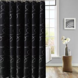 Duschdraperi Chiaro 180x200cm svart