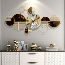 Väggklocka Grazia guld 43x86cm