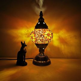 Bordlampa Hilarion 10x24cm brun