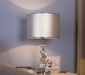 Bordlampa Kathleen 30x52cm silver