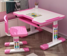 Barnskrivbord + stol set Kayli  mdf,metall,plast