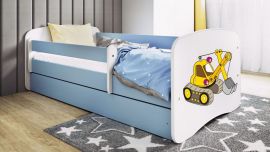 Barnsäng Med Madrass Och Förvaring Digger 160x80cm  spånskiva