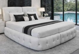 Design säng Monte 160x200 Vit