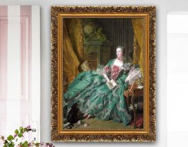 Väggplatta Madame de Pompadour 40x50cm