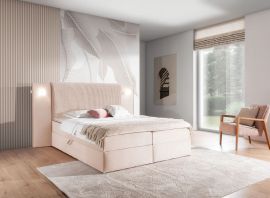 Komplett Kontinentalsängspaket Notte Bella Premium Lux Med Förvaring och LED-Belysning 160-180 tyg