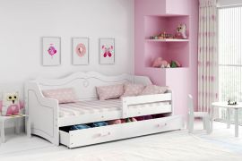 Barnsäng Melanie Med Madrass Och Förvaring 160x80cm rosa spånskiva,trä