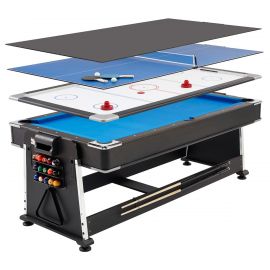 Spartan 3 i 1 Biljardbord / Airhockey / Bordtennis 7ft spelbord