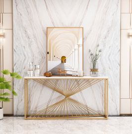 Sidobord Mimosa guld