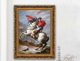 Väggplatta Napoleon Crossing the Alps 40x50cm
