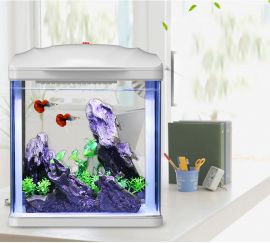 Akvarium Nemo, LED 23x16x27cm / 29.5x20x30cm vit