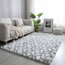 Matta Nicole 160x230cm vit-grå